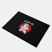Schattigee Karate Eenhoorn Tanktop Deurmat (Schuin)