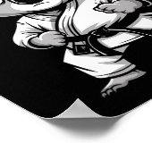 Schattigee Karate Koala Martial Arts Grappig voor Poster (Hoek)