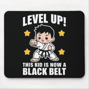 Schattigee Karate Zwarte Belt Achievement Boys Kin Muismat