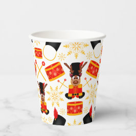 Schattigee Kasky Kerst Rendier Feestelijke Vakanti Papieren Bekers