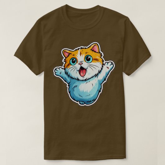 Schattigee kat 19 t-shirt (Design voorkant)