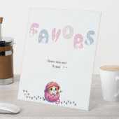 Schattigee kat 1e verjaardag gunsten reclamebord met voetstuk (Insitu)