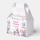 Schattigee kat 1e verjaardagsfeestje bedankdoosjes (Voorkant Zijde)