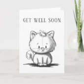 Schattigee kat aanmoedigend krijgen goed kaart (Voorkant)