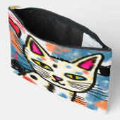 Schattigee kat Abstracte kunst Etui (Open)