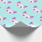Schattigee Kat anime Geschenkverpakking papier (Hoek)