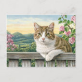 Schattigee kat art kitten grappige dierenkatten feestdagenkaart (Voorkant)