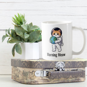Schattigee Kat Astronaut Kat Mam Pet Lover Custom Koffiemok