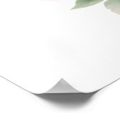 Schattigee kat bloemengrillige katachtige kattenbl poster (Hoek)