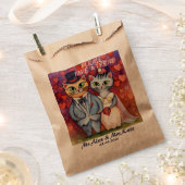 Schattigee kat bruiloft bedankzakje (Geknipt)