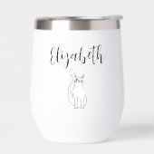 Schattigee kat Cartoon zwart witWinking Kat (Links)