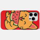 Schattigee kat die watermeloen eet - Kawaii iPhone Case-Mate iPhone Case (Achterkant (horizontaal))