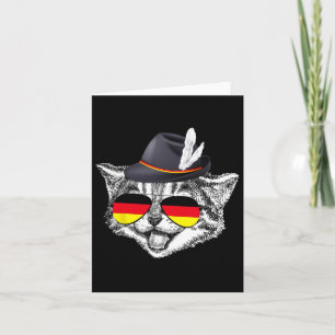 Schattigee kat Duitse vlag Pride Duitsland Festiva Kaart