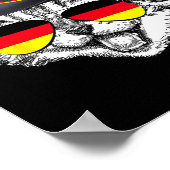 Schattigee kat Duitse vlag Pride Duitsland Festiva Poster (Hoek)
