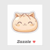 Schattigee kat Dumpling Sticker (Vel)