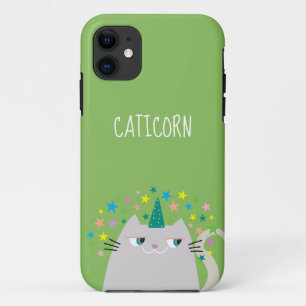 Schattigee Kat Eenhoorn Monogram Case-Mate iPhone Case