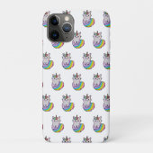Schattigee kat eenhoorn regenboog Case-Mate iPhone case (Achterkant)
