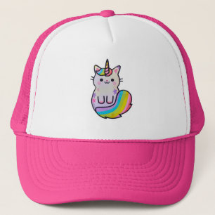 Schattigee kat eenhoorn regenboog trucker pet