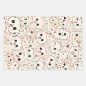 Schattigee Kat eenvoudige huisdier kitten Patroon  Inpakpapier Vel (Voorkant 2)