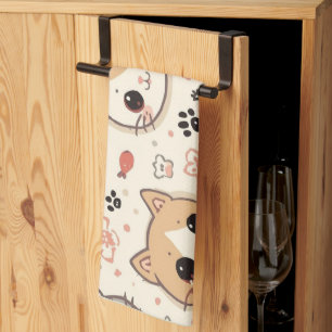 Schattigee Kat eenvoudige huisdier kitten Patroon Theedoek