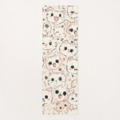 Schattigee Kat eenvoudige huisdier kitten Patroon Yogamat (Voorkant)