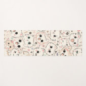 Schattigee Kat eenvoudige huisdier kitten Patroon Yogamat (Voorkant (horizontaal))