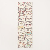 Schattigee Kat eenvoudige huisdier kitten Patroon  Yogamat (Voorkant)