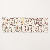 Schattigee Kat eenvoudige huisdier kitten Patroon  Yogamat (Voorkant (horizontaal))