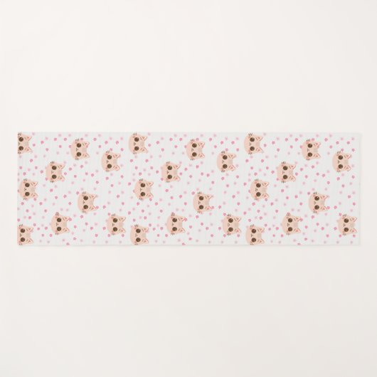 Schattigee Kat eenvoudige huisdier kitten Patroon  Yogamat (Voorkant (horizontaal))