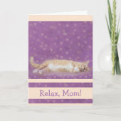 Schattigee kat en harten verjaardag voor mama kaart (Voorkant)