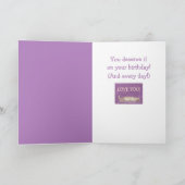 Schattigee kat en harten verjaardag voor mama kaart (Binnen)