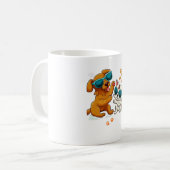 Schattigee kat en hond 1 koffiemok (Voorkant links)