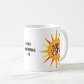 Schattigee Kat en Hond Cartoon Mok (Voorkant rechts)