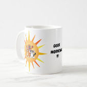 Schattigee Kat en Hond Cartoon Mok (Voorkant links)