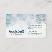 Schattigee kat en hond Huisdier sitter Visitekaartje (Achterkant)