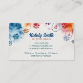 Schattigee kat en hond Huisdier sitter Visitekaartje (Achterkant)