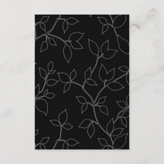 Schattigee kat en uil Halloween bruiloft veilighei Informatiekaartje (Achterkant)