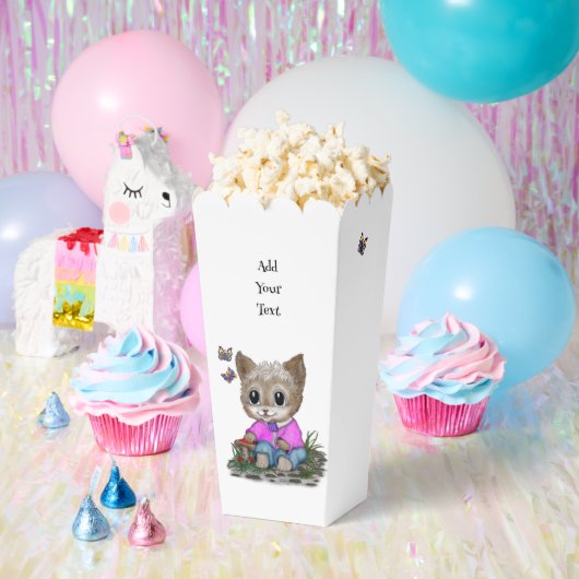 Schattigee kat en vlinder bedankdoosjes (Feest)