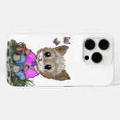Schattigee kat en vlinder Case-Mate iPhone case (Achterkant (horizontaal))