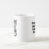 Schattigee kat "formele kleding, Feline Flair" Koffiemok (Center)
