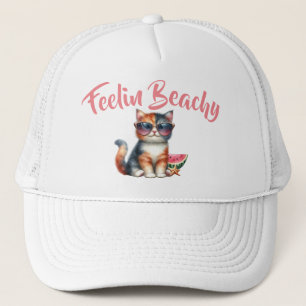 Schattigee kat gevoel strand trucker pet