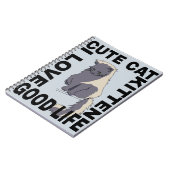 Schattigee kat goed leven notitieboek (Linkerzijde)