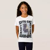 Schattigee kat goed leven t-shirt (Voorkant volledig)