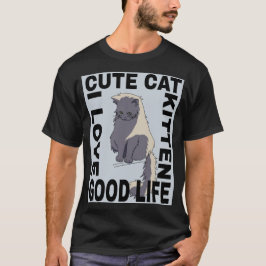 Schattigee kat goed leven t-shirt