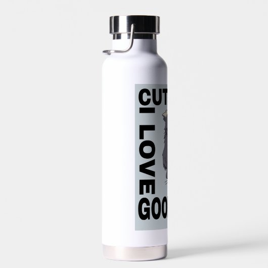Schattigee kat goed leven waterfles (Rechts)
