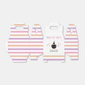 Schattigee kat heks pastel halloween naam trick tr bedankdoosjes (Uitgevouwen)