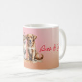 Schattigee Kat & Hond Waterverf Koffiemok (Voorkant rechts)