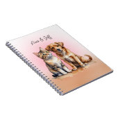 Schattigee Kat & Hond Waterverf Notitieboek (Rechterzijde)
