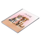 Schattigee Kat & Hond Waterverf Notitieboek (Linkerzijde)