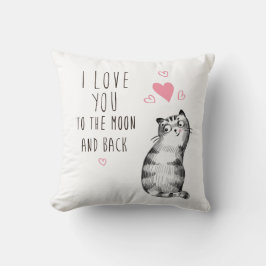 Schattigee kat - Ik hou van je naar de maan en ter Kussen